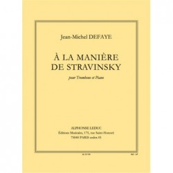 A la manière de Stravinsky