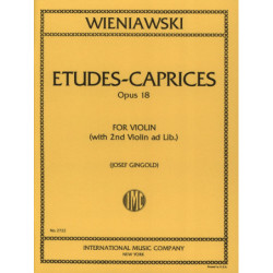 Etudes - Caprices Opus 18