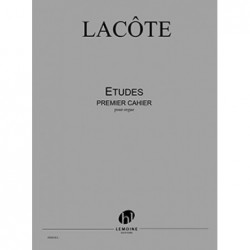 Etudes pour Orgue 1er cahier