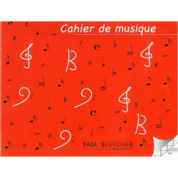 Cahier de musique 6 portées...