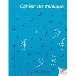 Cahier de musique 8 portées...