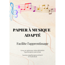 Papier à musique adapté