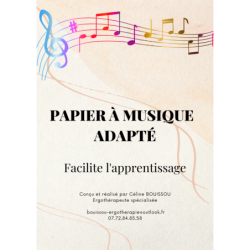 Papier à musique adapté