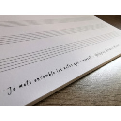 Papier à musique adapté