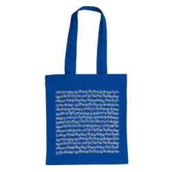 Tote bag, bleu