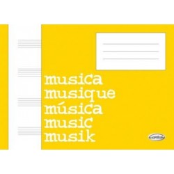 Cahier de musique 4 portées