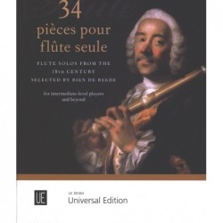 34 pièces pour flûte seule...