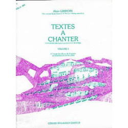 Textes à chanter Vol. 3