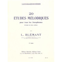 20 études mélodiques cahier 2