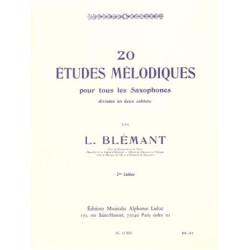 20 études mélodiques cahier 2