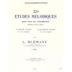 20 études mélodiques cahier 1