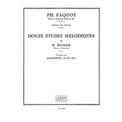 12 études mélodiques